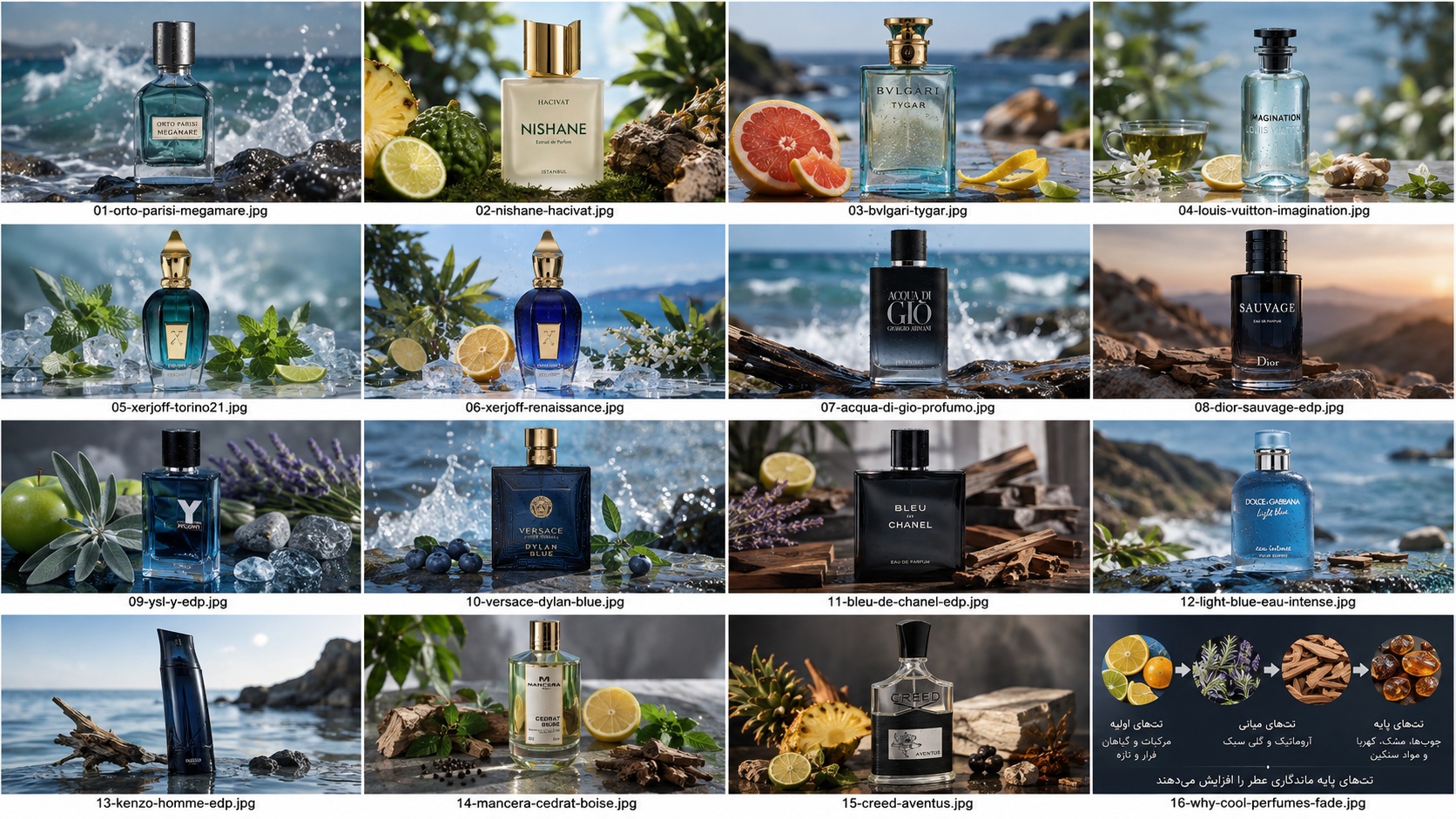 راهنمای عطر مدرانه خنک با ماندگاری بالا برای هوای گرم