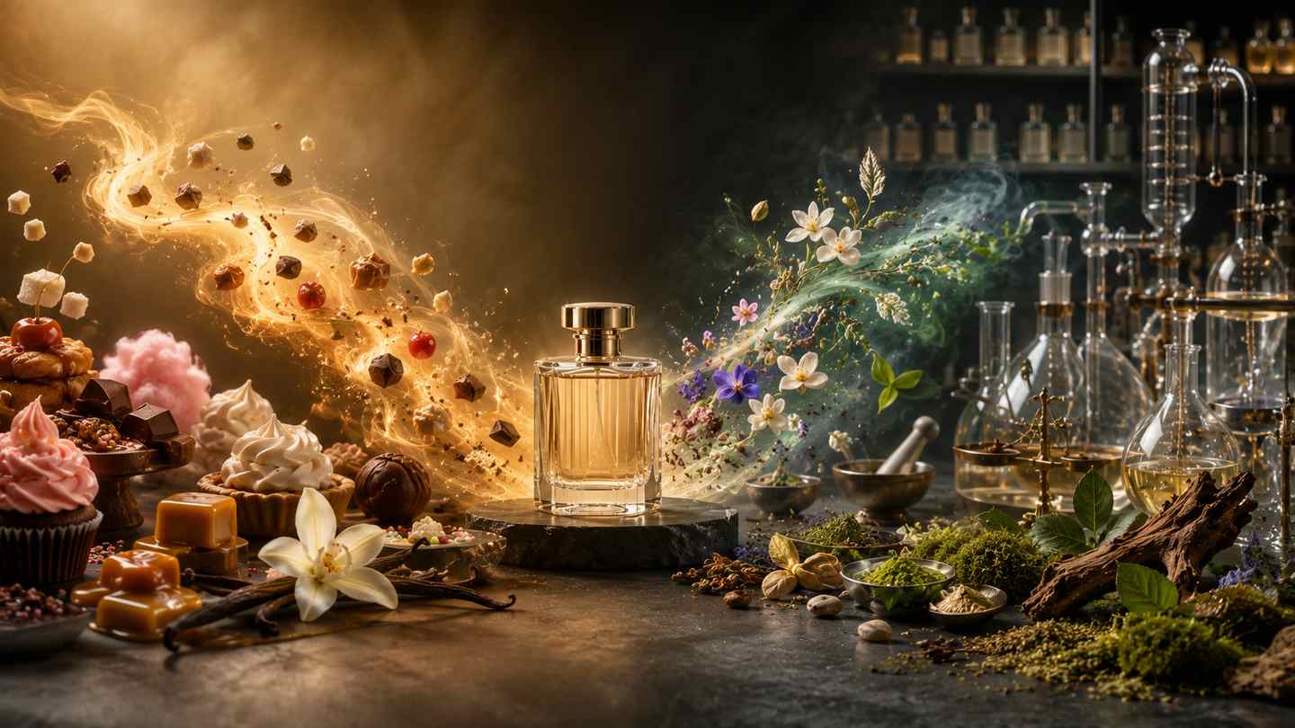 تکامل عطر گورماند از نت های شیرین به ساختاری پیچیده