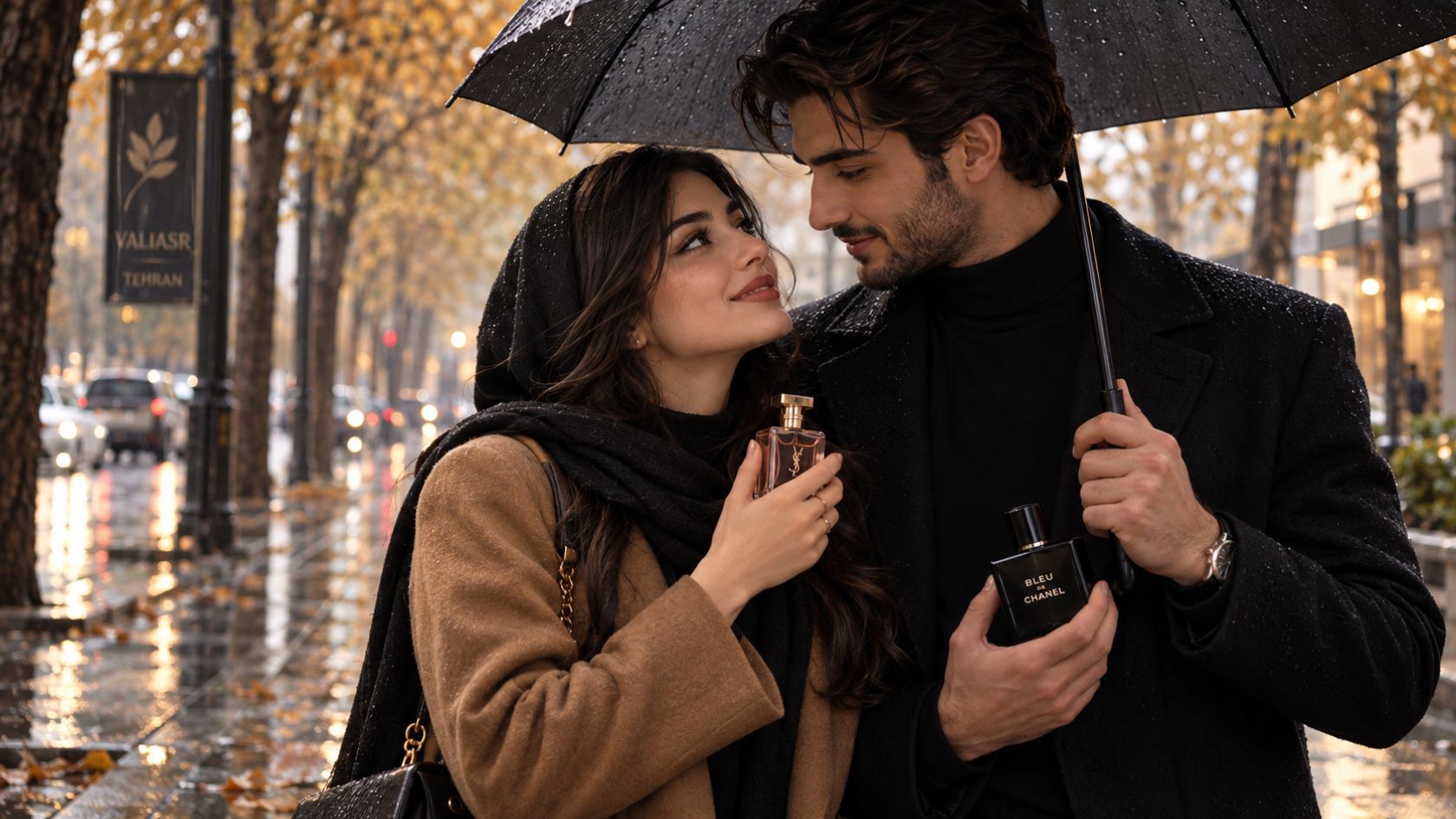 عطر روز بارانی در پاییز